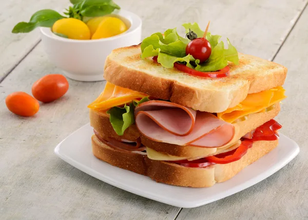 Doble de Jamón con Queso y Verduras
